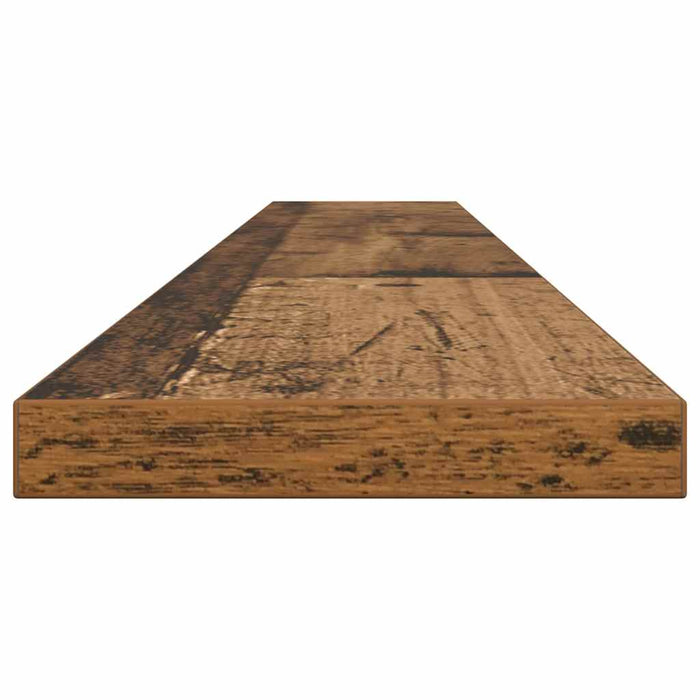 Raft pentru cărți 4 pcs Maro 100 x 10 x 1.5 cm Lemn compozit - WALTI WALTI