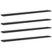 Raft pentru cărți 4 pcs Negru 100 x 10 x 1,5 cm Lemn compozit - WALTI WALTI