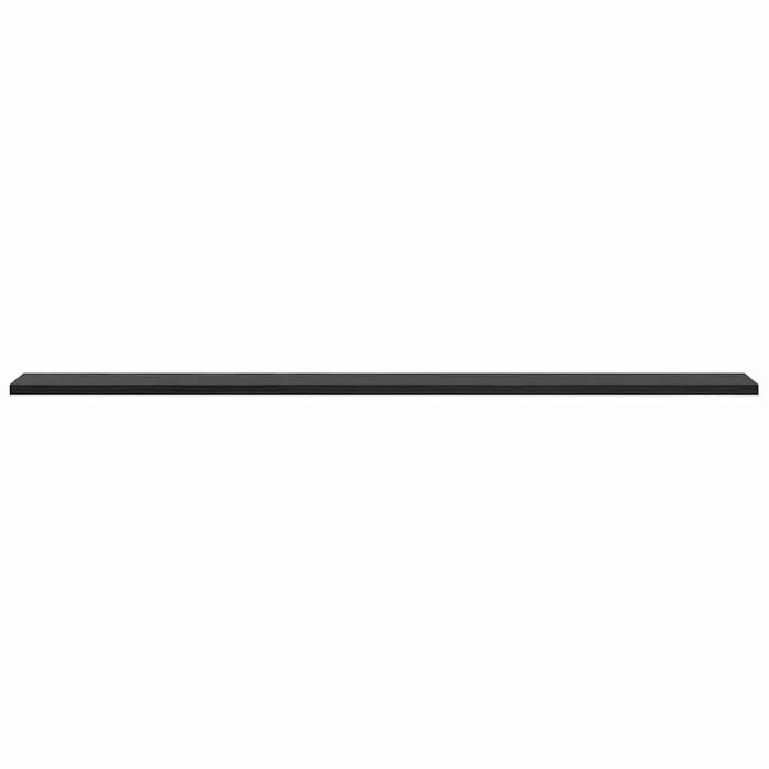 Raft pentru cărți 4 pcs Negru 100 x 10 x 1,5 cm Lemn compozit - WALTI WALTI