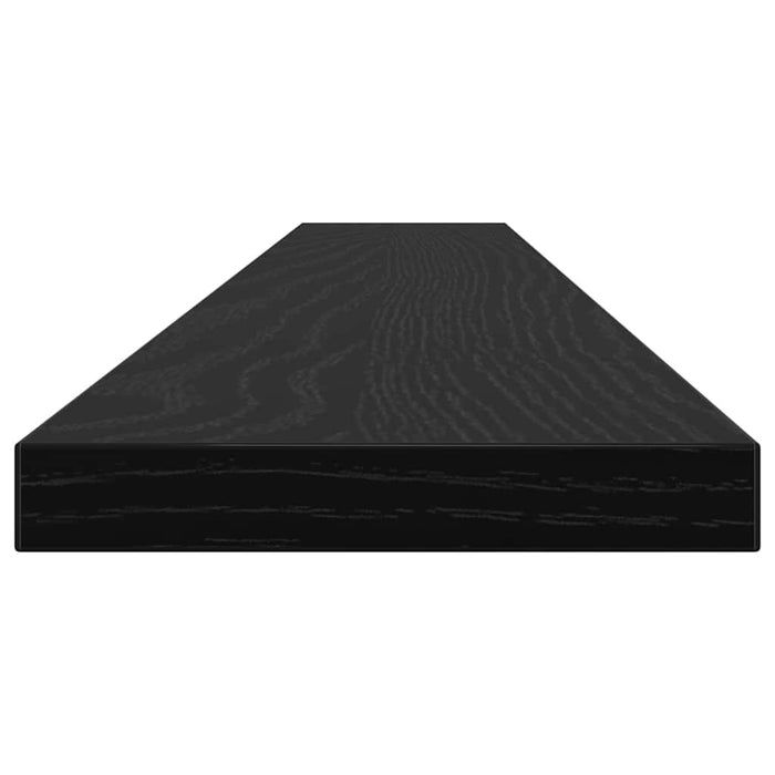 Raft pentru cărți 4 pcs Negru 100 x 10 x 1,5 cm Lemn compozit - WALTI WALTI