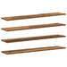 Raft pentru cărți 4 pcs Maro 100 x 20 x 1,5 cm Lemn compozit - WALTI WALTI