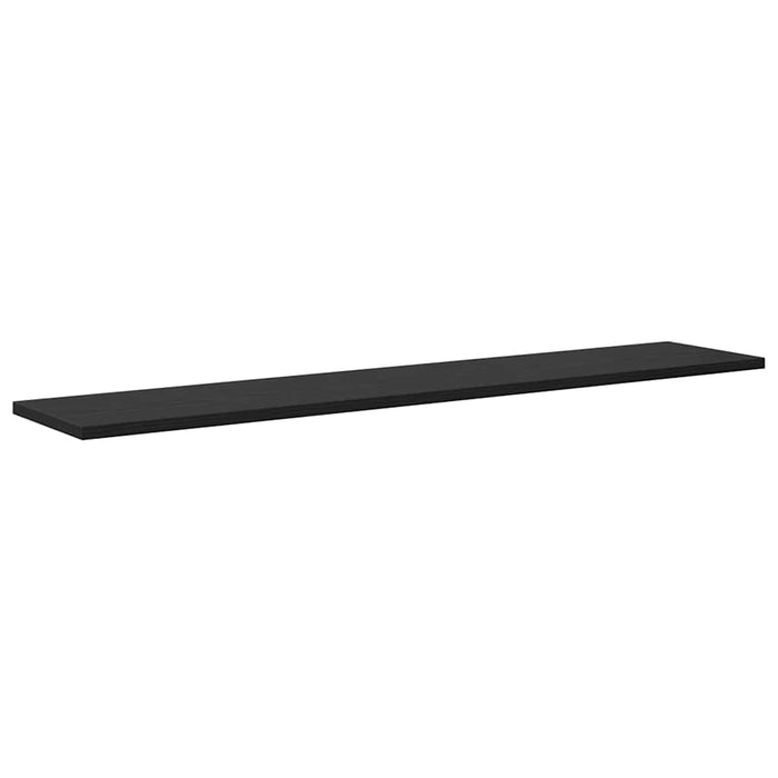 Raft pentru cărți 4 pcs Negru 100 x 20 x 1,5 cm Lemn compozit - WALTI WALTI