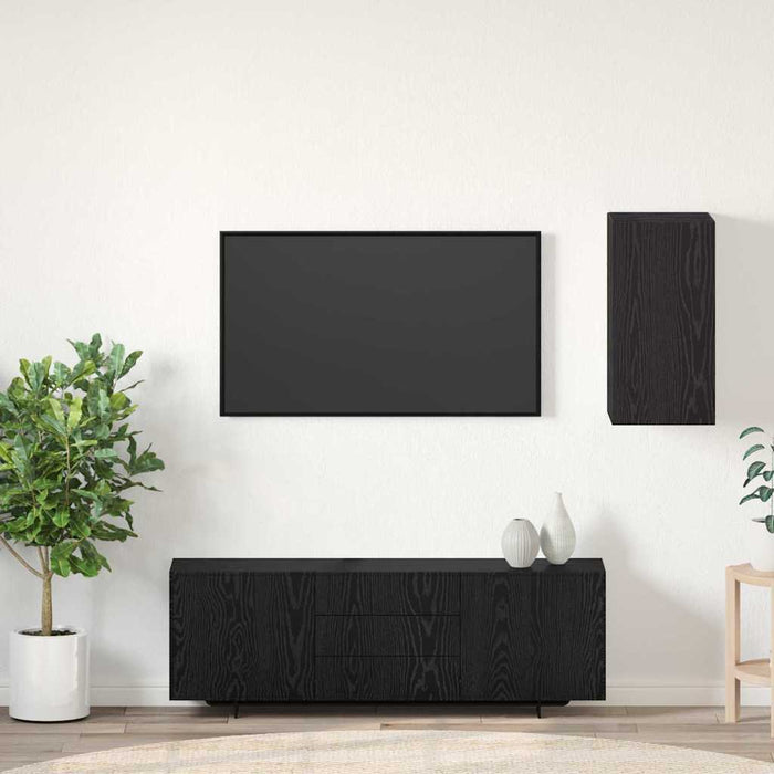 Dulap pentru TV pe Perete Stejar Negru 30,5 x 30 x 60 cm - WALTI WALTI