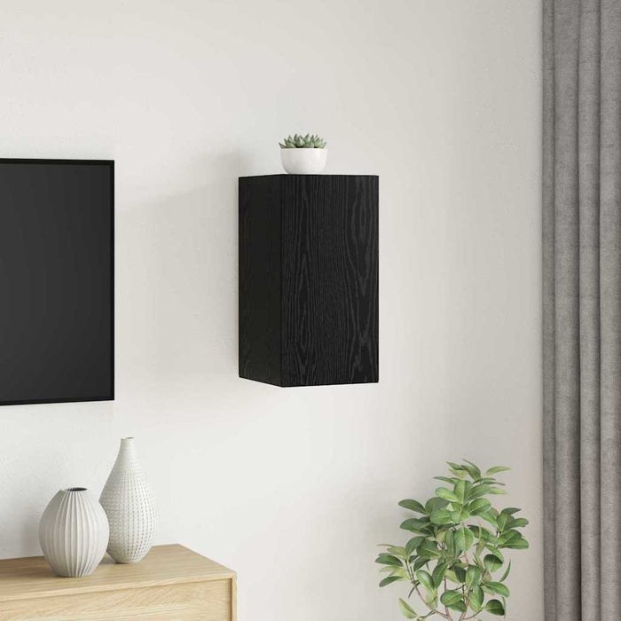 Dulap pentru TV pe Perete Stejar Negru 30,5 x 30 x 60 cm - WALTI WALTI