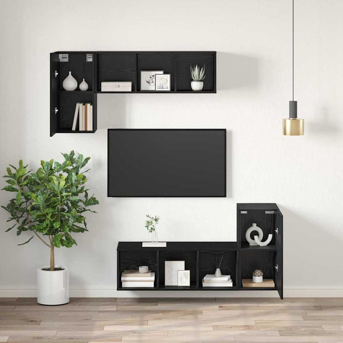Dulap pentru TV pe Perete Stejar Negru 30,5 x 30 x 60 cm - WALTI WALTI