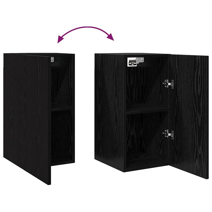 Dulap pentru TV pe Perete Stejar Negru 30,5 x 30 x 60 cm - WALTI WALTI