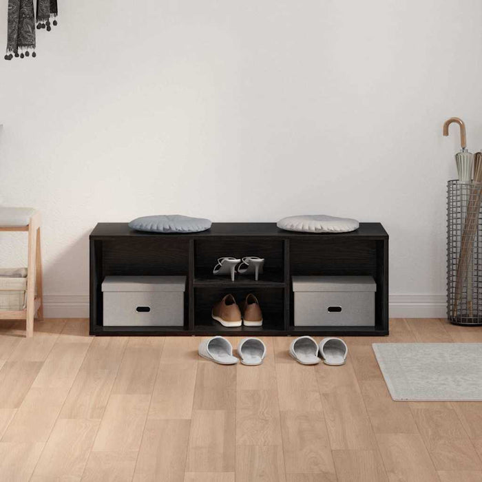 Bancă pentru pantofi cu raft Stejar Negru 102 x 35 x 35 cm - WALTI WALTI