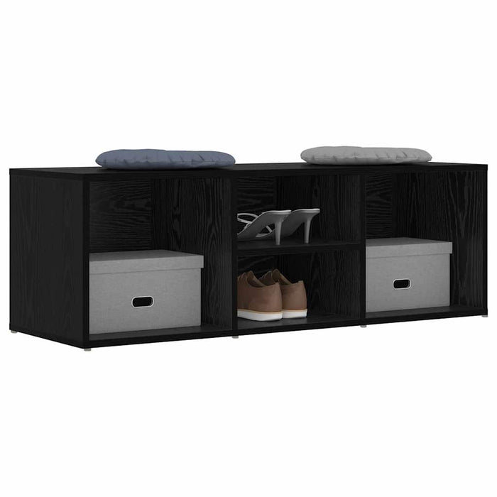 Bancă pentru pantofi cu raft Stejar Negru 102 x 35 x 35 cm - WALTI WALTI