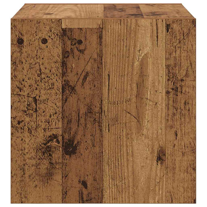 Dulap de perete 2 pcs Lemn vechi 37 x 37 x 37 cm Lemn compozit - WALTI WALTI
