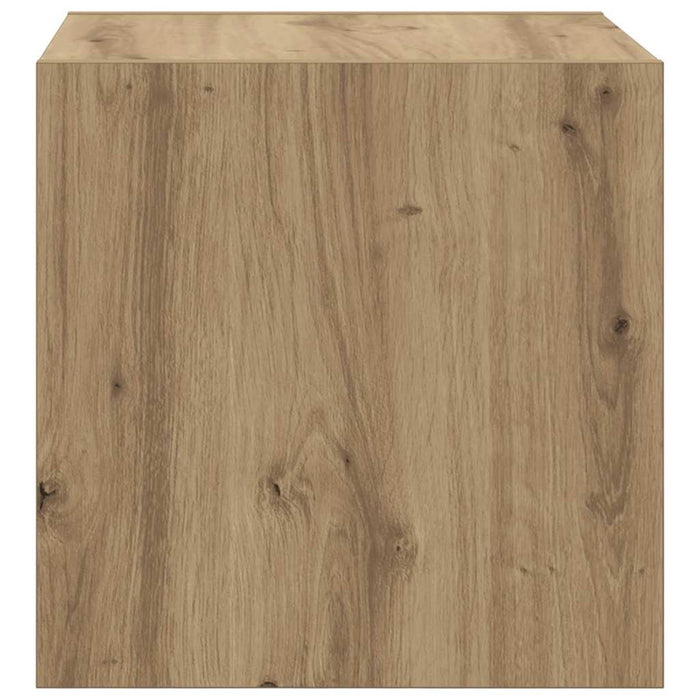Dulap de perete stejar artizanal 37 x 37 x 37 cm Lemn compozit - WALTI WALTI