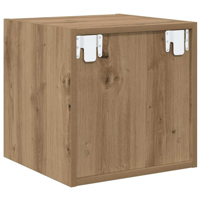 Dulap de perete cu raft 2 pcs stejar artizanal 37 x 37 x 37 cm - WALTI WALTI