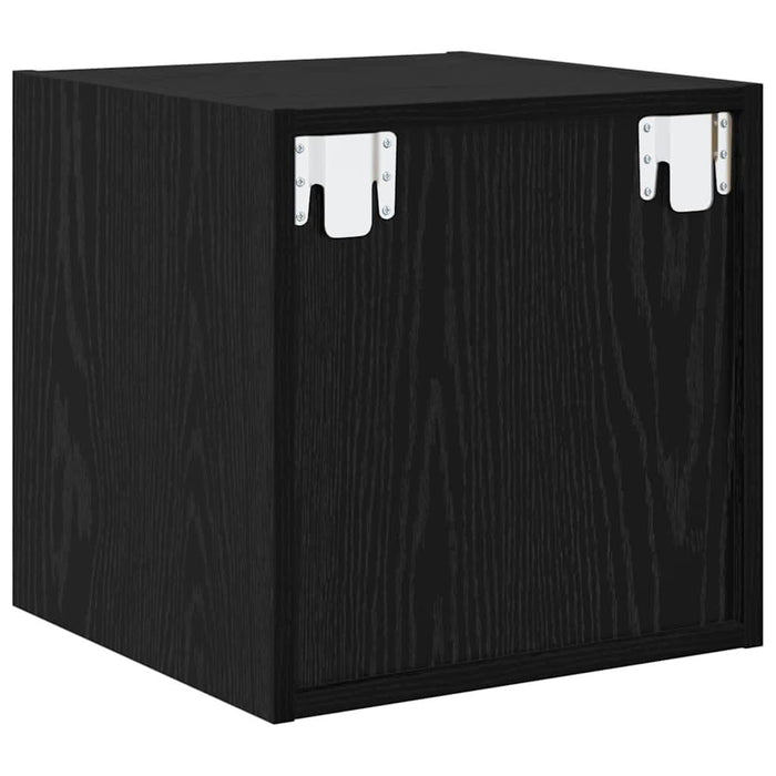 Dulap de perete cu raft 2 pcs Stejar Negru 37 x 37 x 37 cm - WALTI WALTI