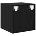 Dulap de perete cu raft 2 pcs Stejar Negru 37 x 37 x 37 cm - WALTI WALTI