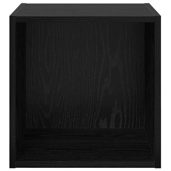 Dulap de perete cu raft 2 pcs Stejar Negru 37 x 37 x 37 cm - WALTI WALTI