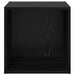 Dulap de perete cu raft 2 pcs Stejar Negru 37 x 37 x 37 cm - WALTI WALTI
