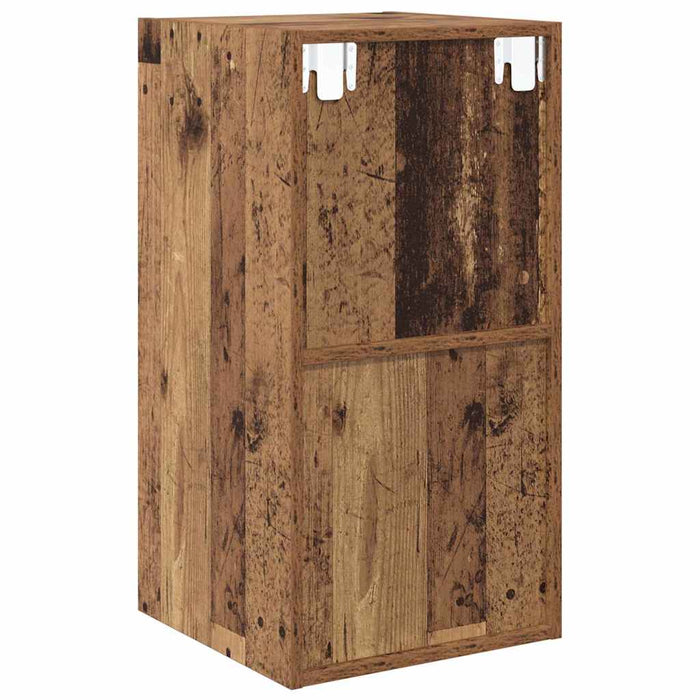 Dulap TV Pe perete Lemn vechi 37 x 37 x 72 cm Lemn compozit - WALTI WALTI