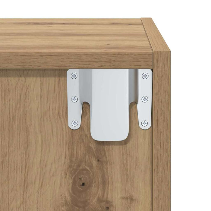 Dulap TV stejar artizanal 37 x 37 x 72 cm Lemn compozit - WALTI WALTI