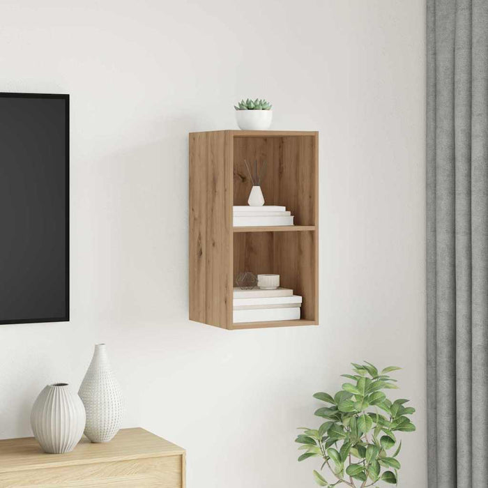 Dulap TV stejar artizanal 37 x 37 x 72 cm Lemn compozit - WALTI WALTI