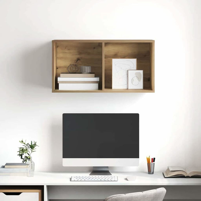 Dulap TV stejar artizanal 37 x 37 x 72 cm Lemn compozit - WALTI WALTI