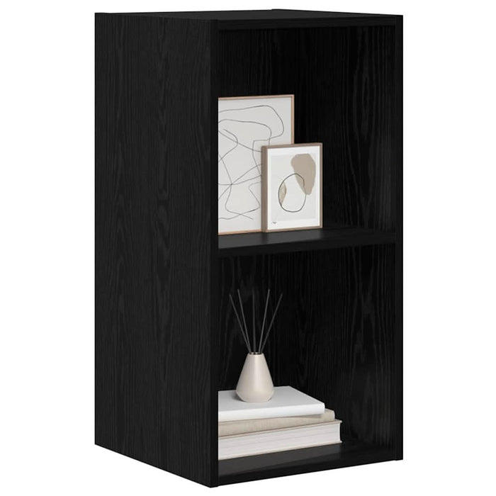 Dulap TV Pe perete Stejar negru 37 x 37 x 72 cm Lemn compozit - WALTI WALTI
