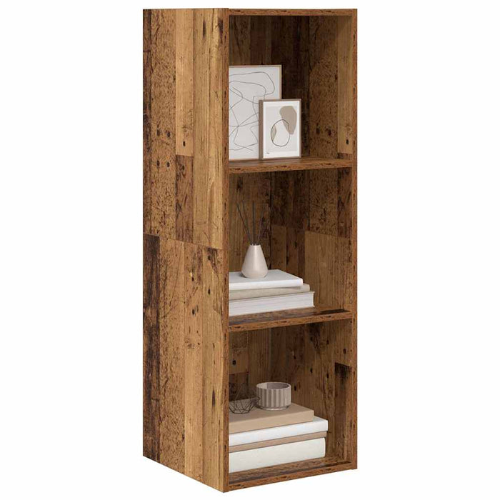 Dulap TV Pe perete Lemn vechi 37 x 37 x 107 cm Lemn compozit - WALTI WALTI