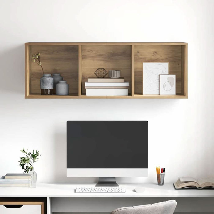 Dulap TV stejar artizanal 37 x 37 x 107 cm Lemn compozit - WALTI WALTI