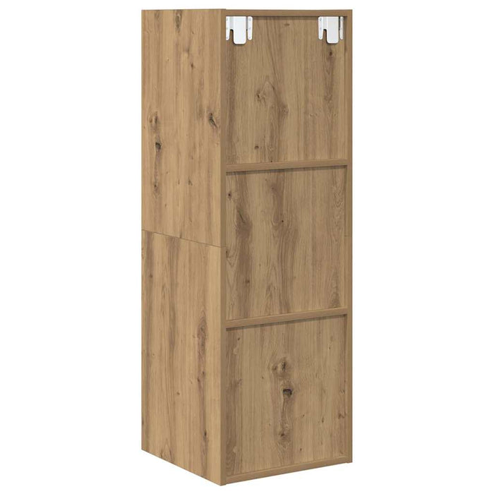 Dulap TV stejar artizanal 37 x 37 x 107 cm Lemn compozit - WALTI WALTI