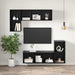Dulap TV Pe perete Stejar negru 37 x 37 x 107 cm Lemn compozit - WALTI WALTI
