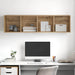 Dulap TV stejar artizanal 37 x 37 x 142.5 cm Lemn compozit - WALTI WALTI