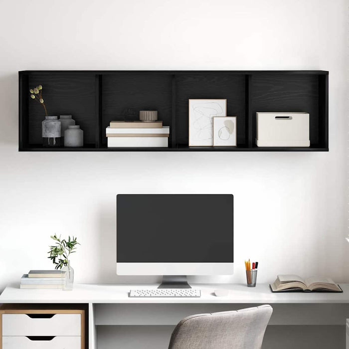 Dulap TV Stejar negru 37 x 37 x 142.5 cm Lemn compozit - WALTI WALTI
