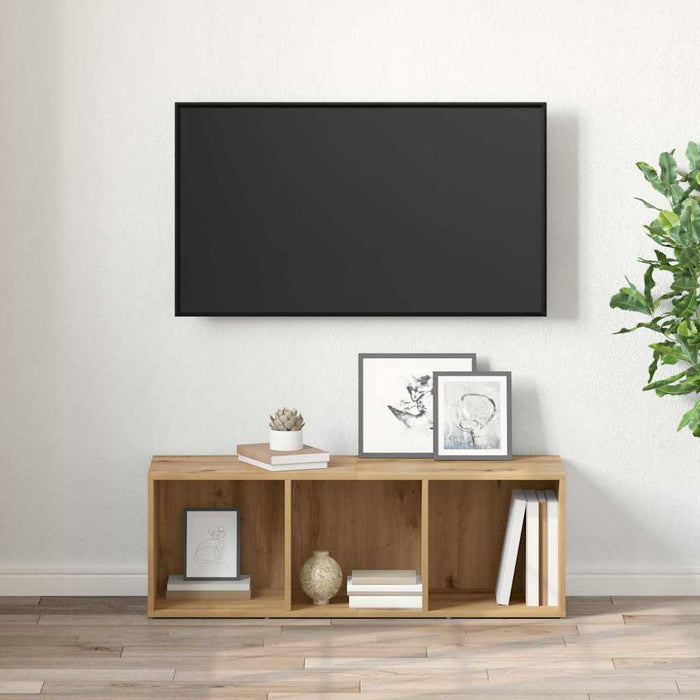 Cabinet TV stejar artizanal Lemn compozit - WALTI WALTI