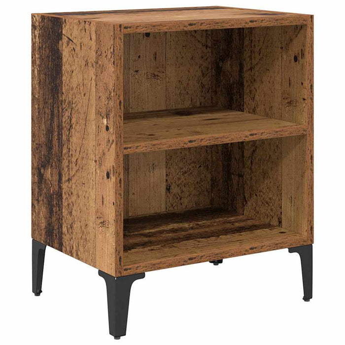 Dulap de noapte Lemn vechi 40 x 30 x 50 cm Lemn compozit - WALTI WALTI