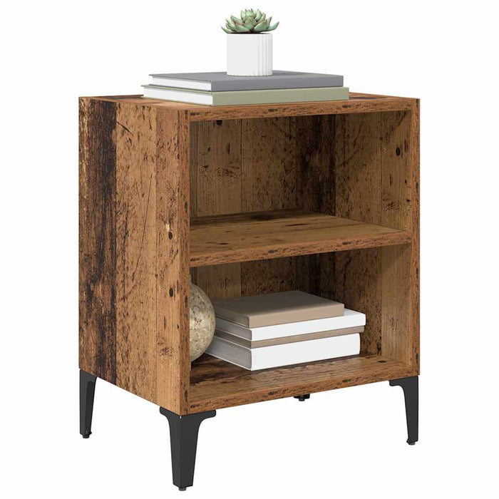 Dulap de noapte Lemn vechi 40 x 30 x 50 cm Lemn compozit - WALTI WALTI