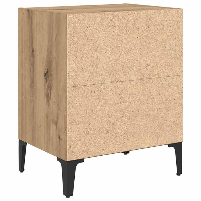 Dulap de noapte Stejar Artizanal 40 x 30 x 50 cm Lemn compozit - WALTI WALTI