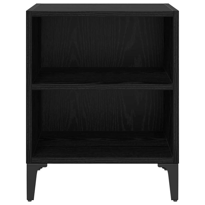 Dulap de noapte Stejar Negru 40 x 30 x 50 cm Lemn compozit - WALTI WALTI
