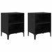 Dulap de noapte 2 pcs Stejar Negru 40 x 30 x 50 cm - WALTI WALTI