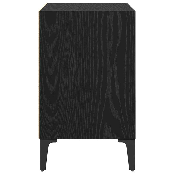 Dulap de noapte 2 pcs Stejar Negru 40 x 30 x 50 cm - WALTI WALTI