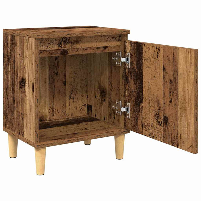 Dulap de noapte Lemn vechi 40 x 30 x 50 cm Lemn compozit - WALTI WALTI