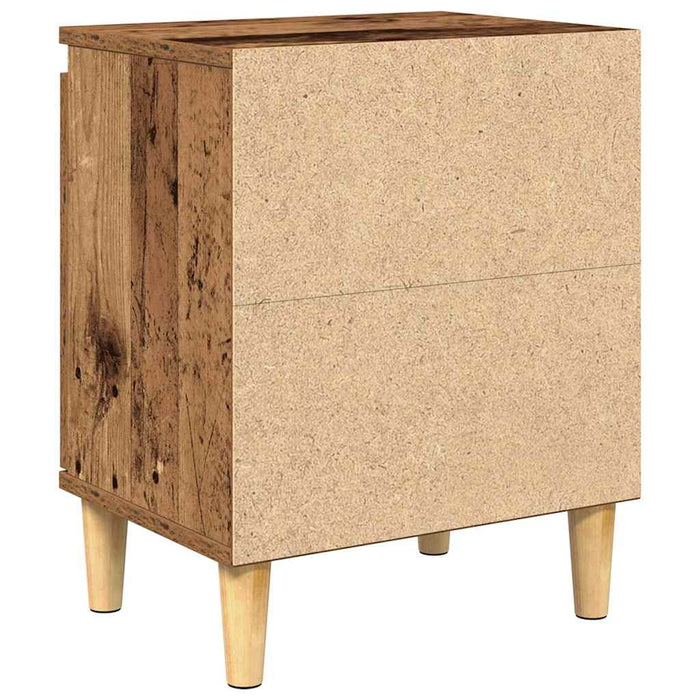 Dulap de noapte Lemn vechi 40 x 30 x 50 cm Lemn compozit - WALTI WALTI