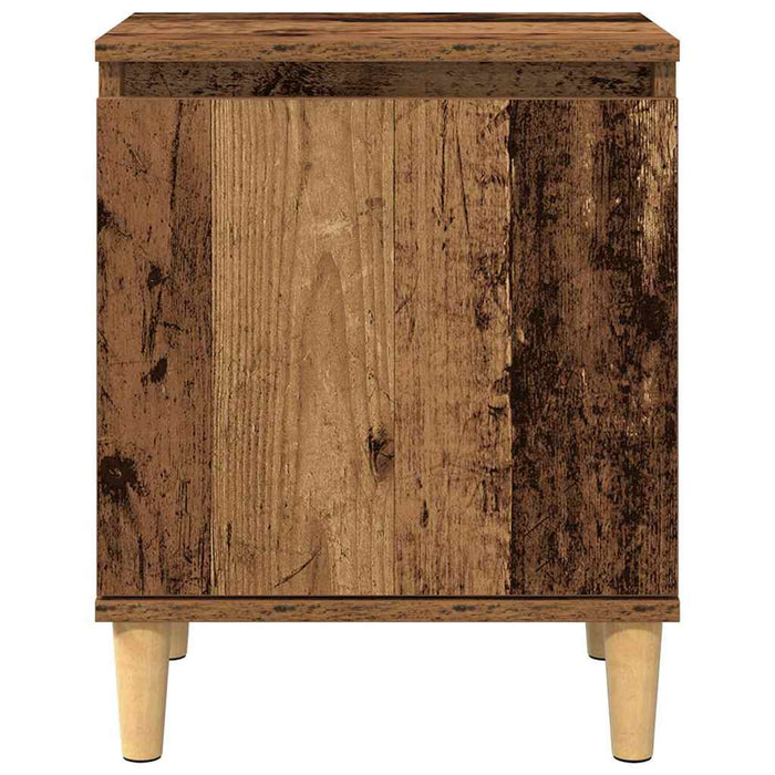 Dulap de noapte Lemn vechi 40 x 30 x 50 cm Lemn compozit - WALTI WALTI