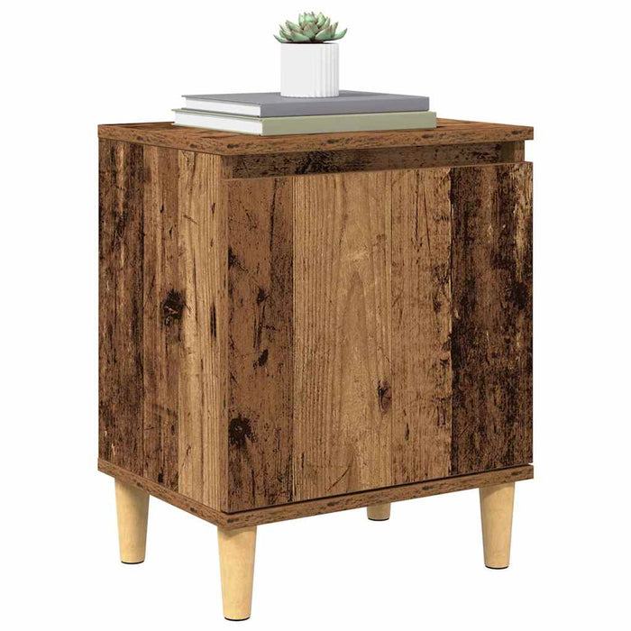 Dulap de noapte Lemn vechi 40 x 30 x 50 cm Lemn compozit - WALTI WALTI