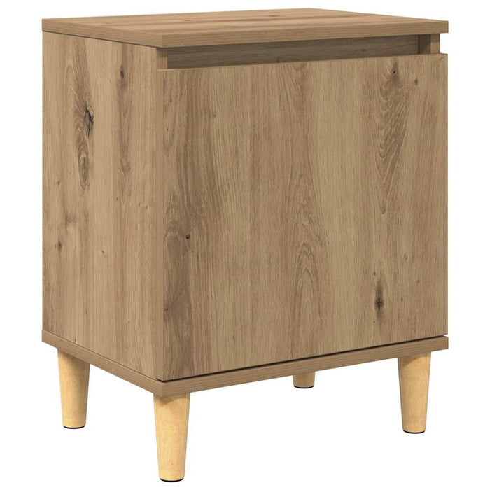 Dulap de noapte Stejar Artizanal 40 x 30 x 50 cm Lemn compozit - WALTI WALTI