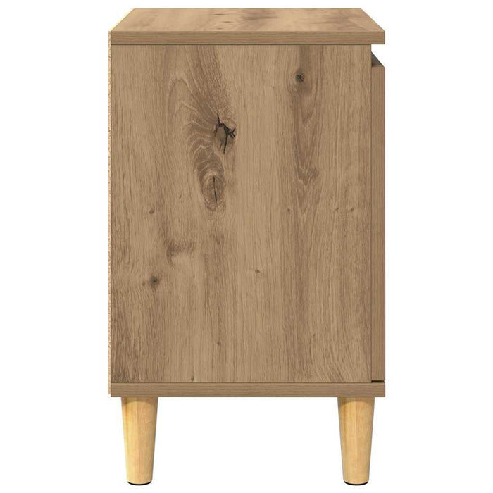 Dulap de noapte Stejar Artizanal 40 x 30 x 50 cm Lemn compozit - WALTI WALTI