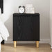 Dulap de noapte Stejar Negru 40 x 30 x 50 cm Lemn compozit - WALTI WALTI