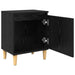 Dulap de noapte Stejar Negru 40 x 30 x 50 cm Lemn compozit - WALTI WALTI