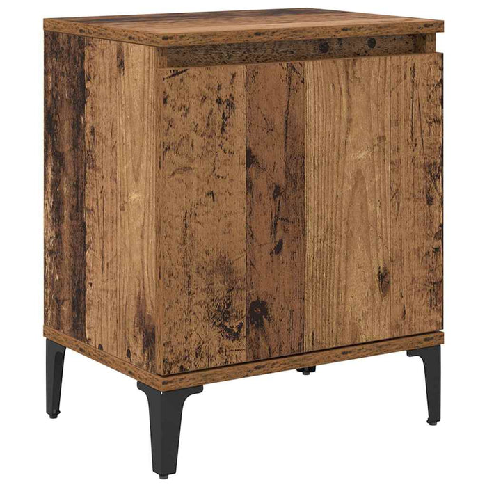 Dulap de noapte Lemn vechi 40 x 30 x 50 cm Lemn compozit - WALTI WALTI