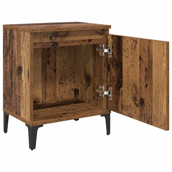 Dulap de noapte Lemn vechi 40 x 30 x 50 cm Lemn compozit - WALTI WALTI