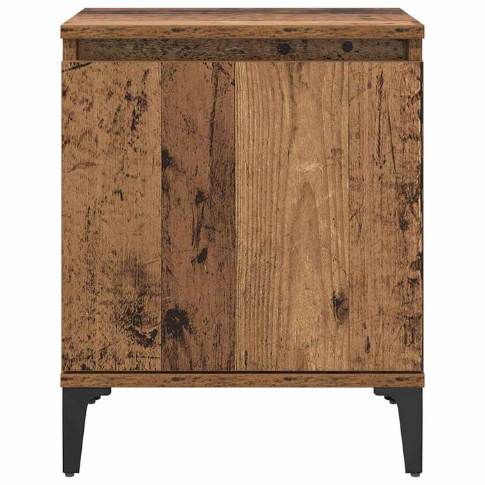 Dulap de noapte Lemn vechi 40 x 30 x 50 cm Lemn compozit - WALTI WALTI