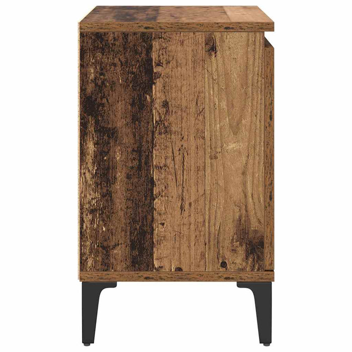Dulap de noapte Lemn vechi 40 x 30 x 50 cm Lemn compozit - WALTI WALTI