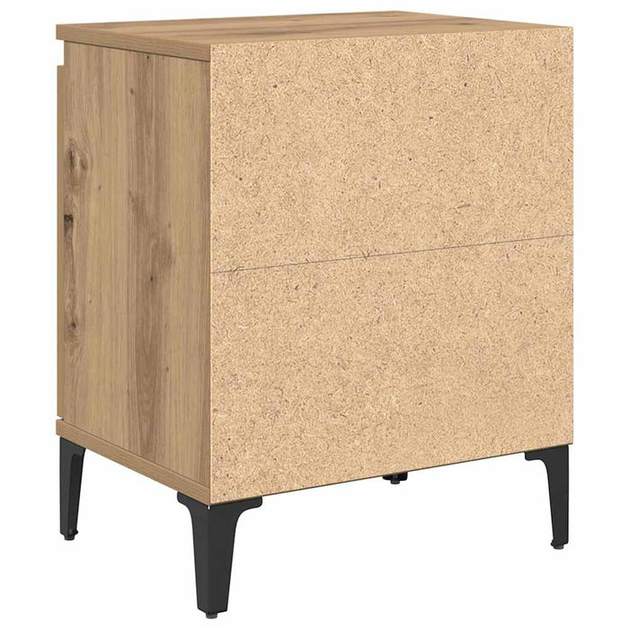 Dulap de noapte Stejar Artizanal 40 x 30 x 50 cm Lemn compozit - WALTI WALTI